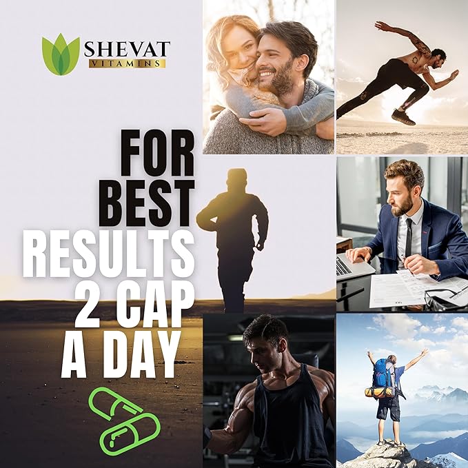Shevat Pure Himalayan Shilajit Capsules – 60 Vegan Capsules with Fulvic Acid, Non-GMO, Made in USA