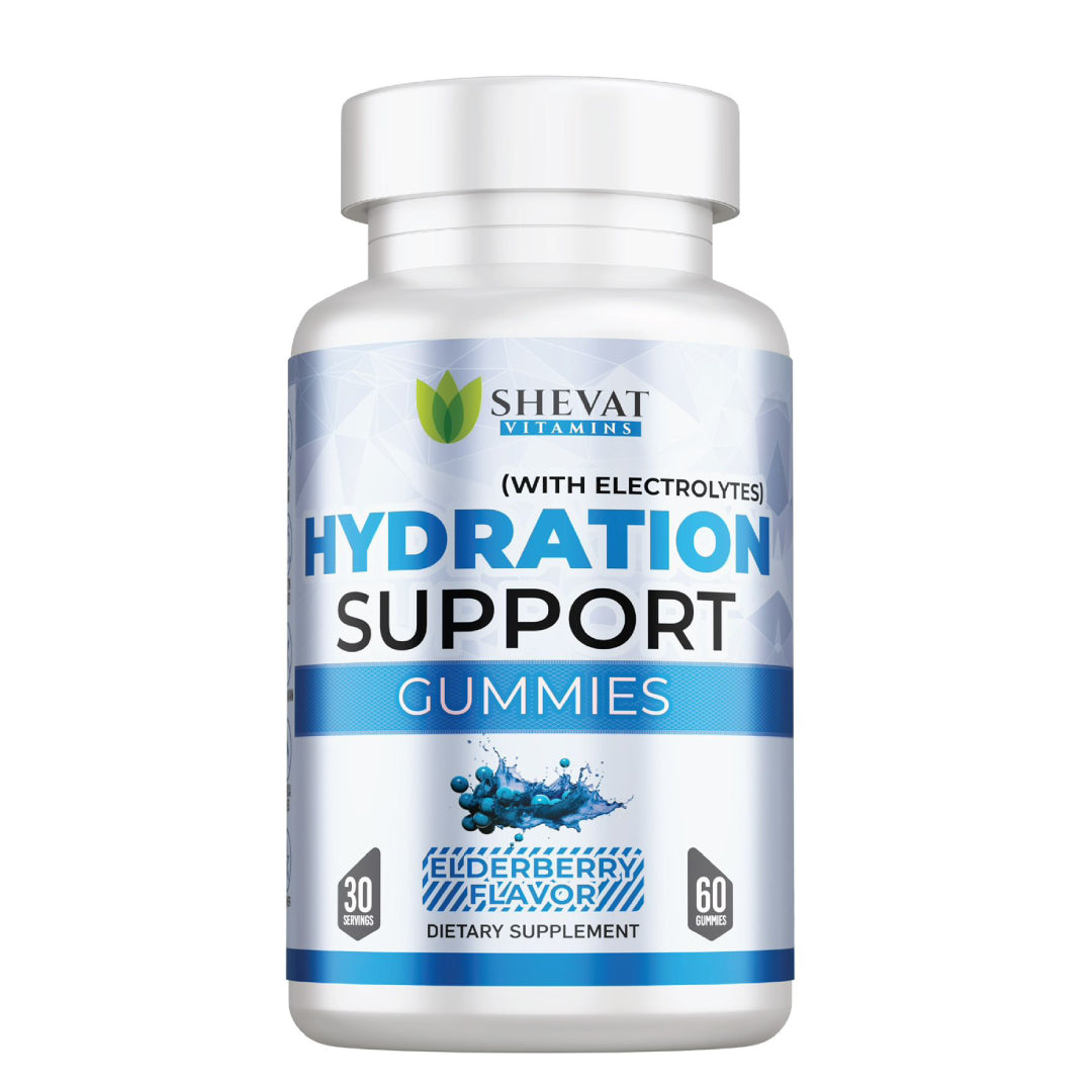Hydration Support Gummies – Daily Wellness Electrolyte Blend, 60 Vegan Gummies, Made in USA