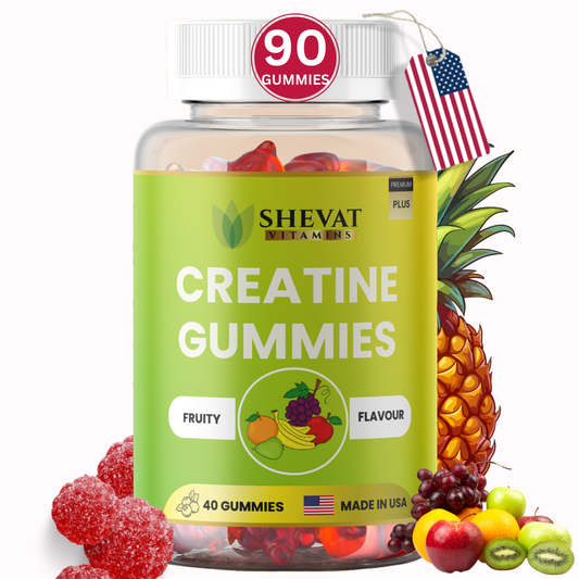Creatine Wellness Gummies – Daily Support Formula, 40 Vegan Gummies, Made in USA