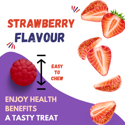 Melatonin Magnesium Gummies – Strawberry Flavor, 60 Count – Non-GMO, Made in USA
