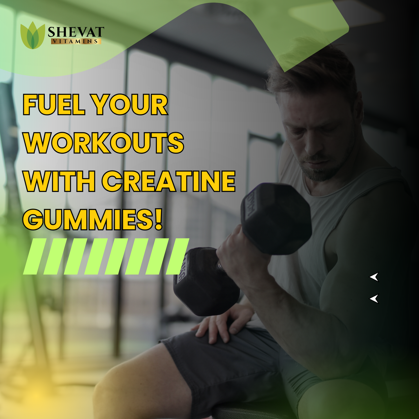 Creatine Wellness Gummies – Daily Support Formula, 40 Vegan Gummies, Made in USA