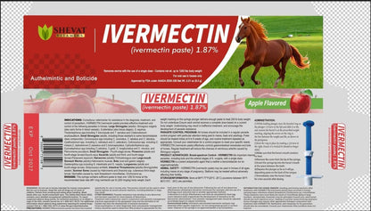 Ivermectin Horse Paste 1.87% – Apple Flavored, Easy-to-Use, Fast Shipping - 1 Pack