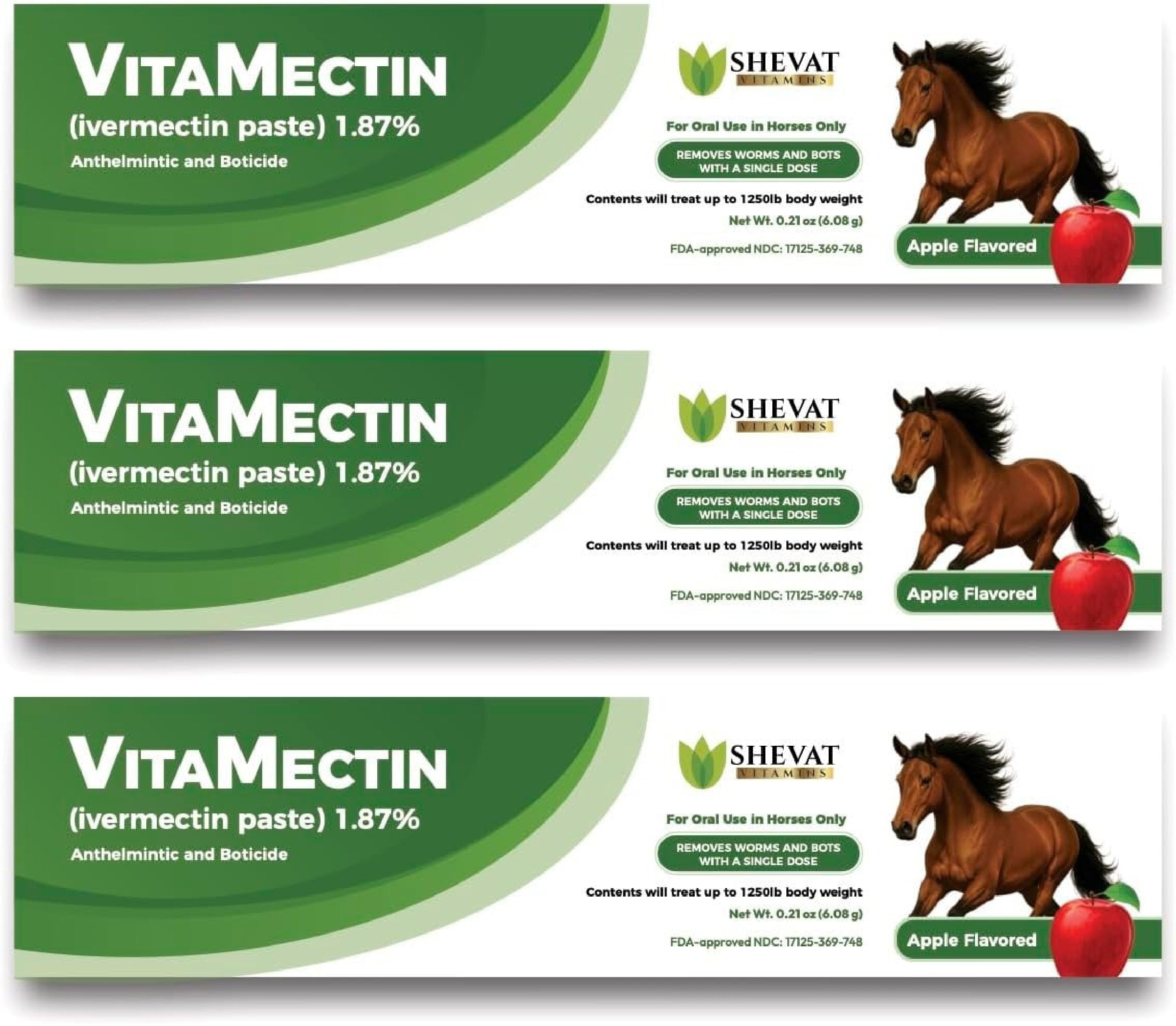 Shevat Vitamins Ivermectin Horse Paste 1.87% (1-Pack)