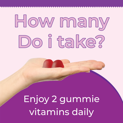 Shevat Iron Plus Gummies – 60 Count – Vegan, Gluten-Free, Non-GMO, Grape Flavor, Made in USA