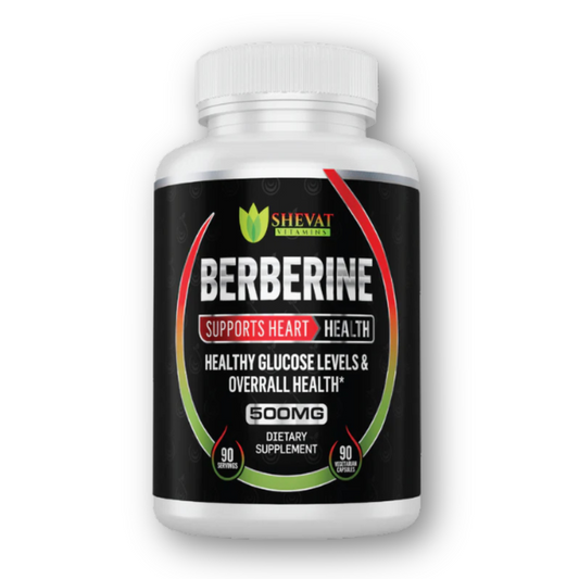 Shevat Berberine Herbal Complex – 500mg Plant-Based Blend, 60 Vegan Capsules, Made in USA
